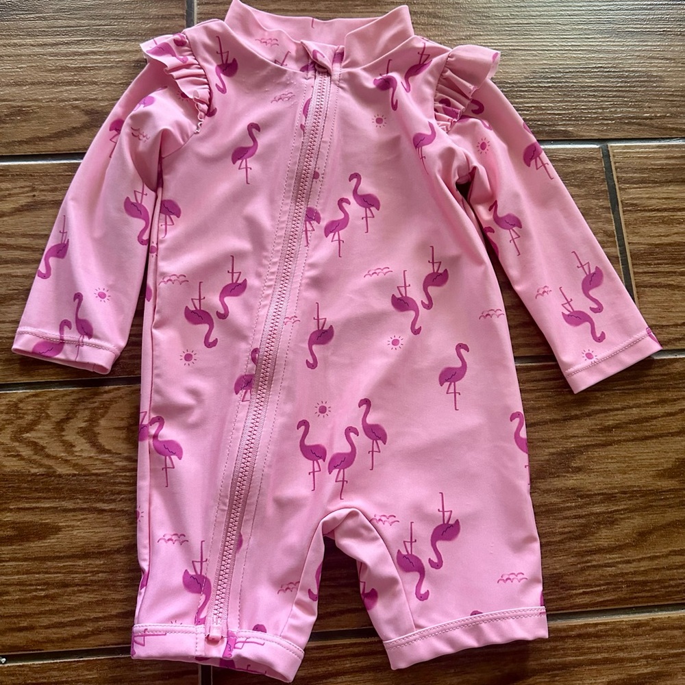 Carter's Pink Flamingo Kids Swim One Piece